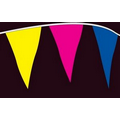 60' Fluorescent Tornado Plasticloth Pennants w/ 52 Per String